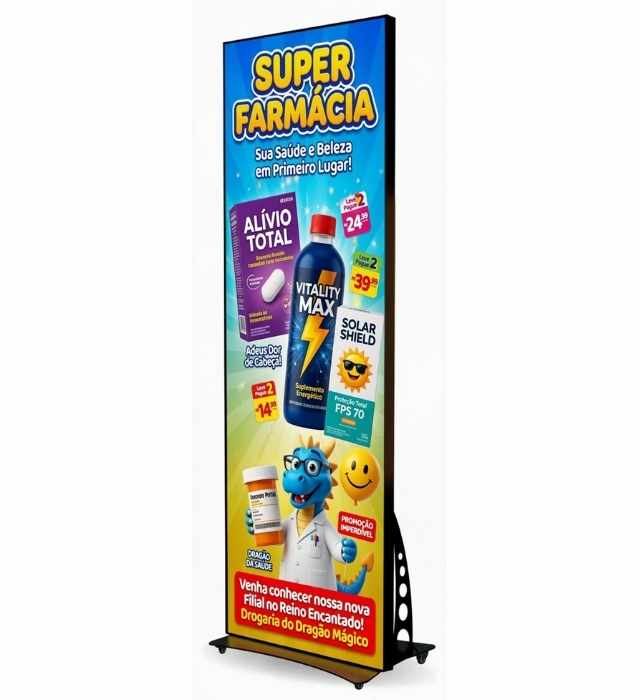 Totem de LED Indoor Slim P2.5 640x1920
